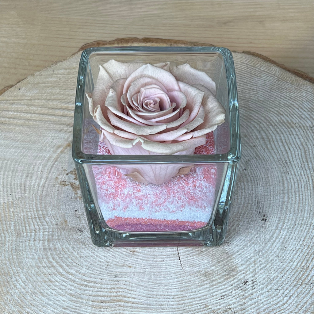 Rosa Stabilizzata Lilla - FLOWERCUBE - Special Edition